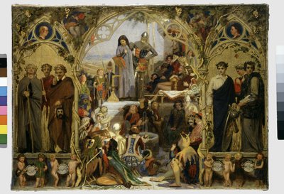 The Seeds and Fruit of English Poetry, 1845 by Ford Madox Brown